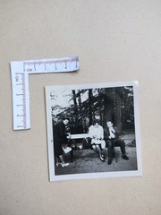 🟠🟠 Vintage Photograph Photo 1950s Bank Man Woman