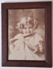 WHAT’LL YOU HAVE? 1897 M.B. Parkinson REAL PHOTO Cupid Awake / Cupid Asleep Girl