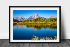 Mount Moran at Oxbow Bend in Grand Teton NP Wyoming Photo Print (Unframed)
