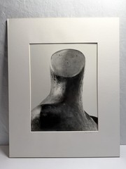 David Finn Signed Photo Pair Henry Moore «Sheep Piece» Silver Gelatin