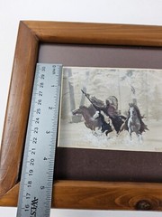 Marguerite Fields Lithograph «Mystic Warriors» Framed Matted Arrowhead Art Print