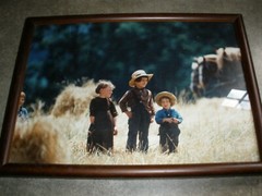 Irvin Hoover Photography Limited Edition Amish Children 10.5″ x 7.5″ Framed (GS5