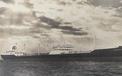 Unique Large Photo Ocean Liner Messageries Maritimes Ship Chenonceaux Indochina