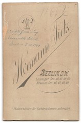 Photograph Hermann Tietz, Berlin, Leipziger Straße 46, woman with elegant dress