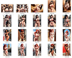 LOT 100x 4×6 Nude Picture Photograph Pinup-Girl Woman Model Female Risqué ot23