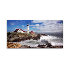 Portland Head Light by Mike Jones Photo Travel Wall Art 24 In. X 47 In.