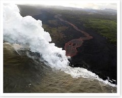 2018 Kilauea Volcano Fissure 22 Pacific Ocean Lava Entry Silver Halide Photo