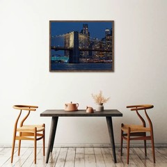 Original Fine Art Photograph of The Brooklyn Bridge at dusk