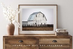 Barn Photography Print: Illinois Midwest Rustic Farm Country Rural Photo
