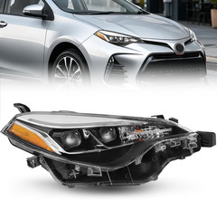 Headlight Assembly Replacement for 2017 2018 2019 Toyota Corolla SE XLE XSE Seda