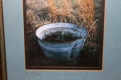 Vtg Bill Turner Art Photograph «Mama’s Washtub» 1976 Signed Framed Rural Scene