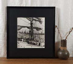 Original Vintage USSR Photo, Sailboat «Tovarishch», Ukrainian vintage photo