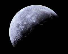 Moon Decor, 8×10 inch 40 Percent Full Moon (Waning Crescent Phase) Print M4444