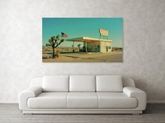 Special Price!!Photograph California Motel Abandoned Places Acrylic Glass 180×100 cm