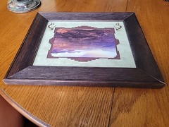 Sunstreak Lipan Point Grand Canyon Signed James Thompson Photo Framed Matted Art