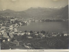 SWITZERLAND Lugano Paradiso C1900 Vintage Analog Photograph