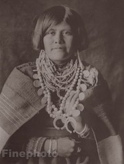 c.1900/72 Photogravure NATIVE AMERICAN INDIAN Female Costume EDWARD CURTIS 11×14