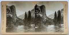 USA US California Landscape River c1900 Photo Stereo Vintage P81L7