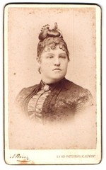 Photograph Alois Beer, Klagenfurt, portrait of a lady with elaborate hairstyle 18