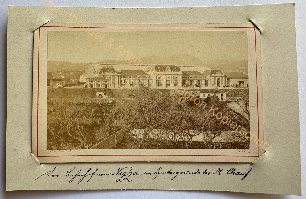 orig. CDV Photo France Nice Photo Degand Vintage Print Tirage Album Circa 1870