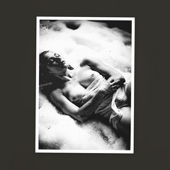 Vintage SW Photo Print Reclining Female Nude Art Water 1930 10×15 z[b47ay0]