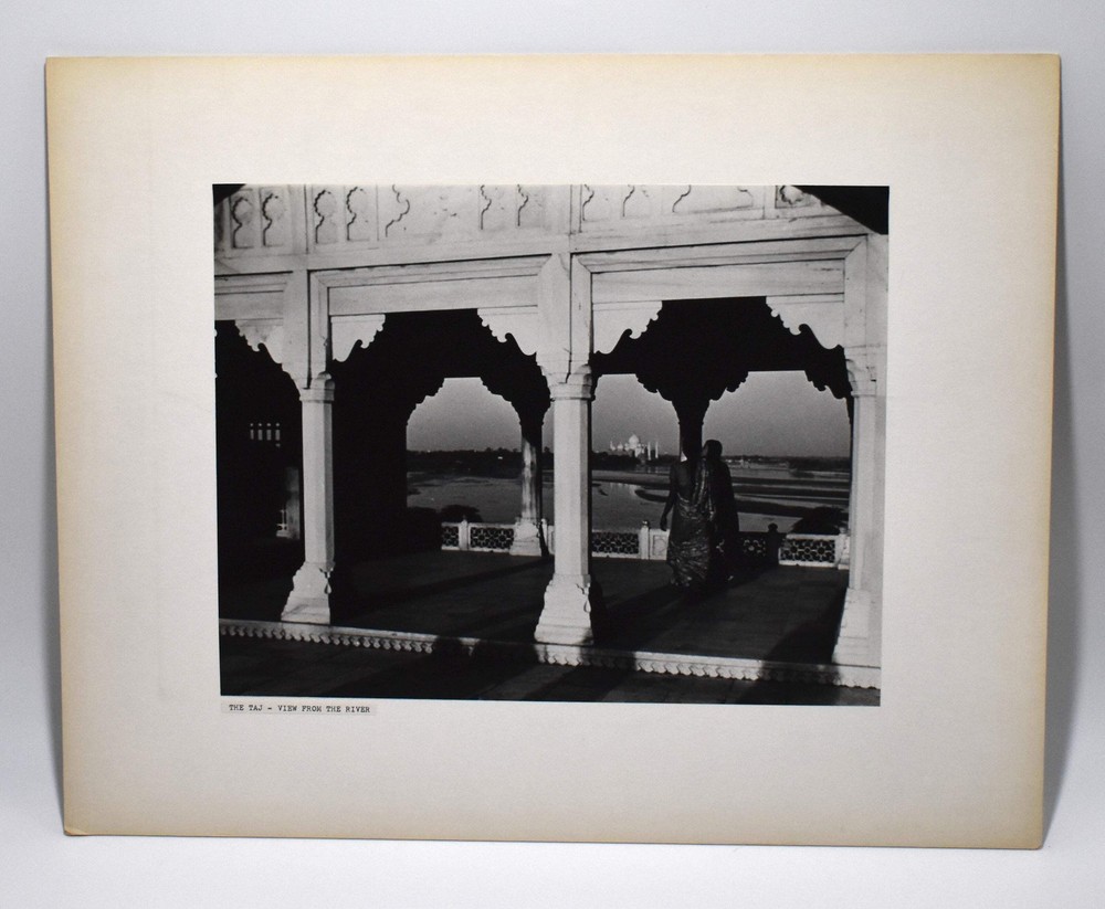Vintage J.W. Howlett Black and White Photograph, ‘The Taj – View from the River’