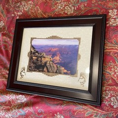 JAMES THOMSON Framed SIGNED PRINT PHOTO GRAND CANYON KOKOPELLI INDIAN 17”X14”