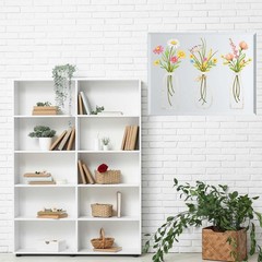 Floral Vase Wall Art Printable | Modern Botanical Decor | Digital Download Print