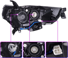 – for Toyota 4Runner Headlights Assembly 2014-2020,Driver Side | OE Factory Styl