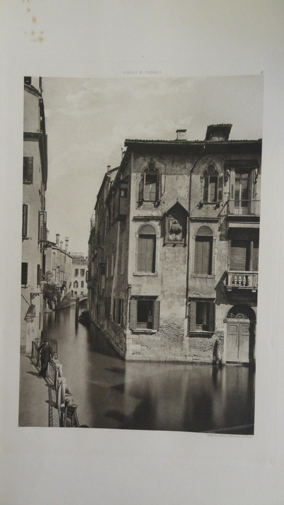 Ongania, Streets and Canals of Venice ,PLATE 2, before 1892, photogravure, $45