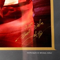 Michael Fatali Angel Arch INK SIGNED Slot Canyon UT Frame Art Photo Poster Print