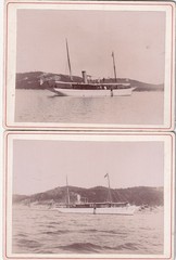 2 x Photo on Cardboard – Ship in France – 1895