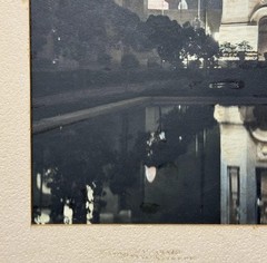 Vintage Tower Of The Sun San Francisco Hand Tinted Night Photograph Framed