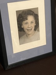 Vintage COPY School Girl 🦋Picture Framed Size Is 15 X 12