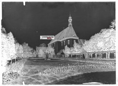 Old Black And White Photo Glass Plate Negative 13X18 CM Colmar BARTHOLDI