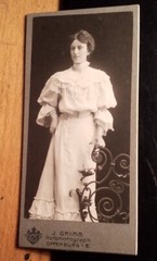 Standing girl – young woman/CDV J. Grimm Offenburg I. B.