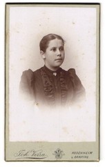Photograph Joh. Verra, Rosenheim, Spring Str. 10, Portrait of a Young Woman