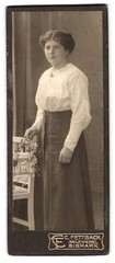 Photograph C. Fettback, Salzwedel, Neuperverstr. 28, Portrait Young Woman in Spi
