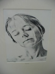 MATTED PHOTOGRAPHY Woman Expression Black White Photo by Larry Santucci 16×20