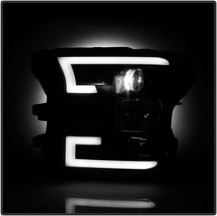 – for 2015-2017 Ford F150 Pickup [Built-In LED Low Beam] LED Tube Black Projecto