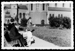 Willows in the Upper Palatinate 1940 – People in Front of St Joseph Church – 1940s – Photo 10x7cm