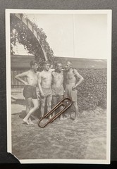 Photo portrait young men athlete shorts shorts nude Ansbach Bavaria picture
