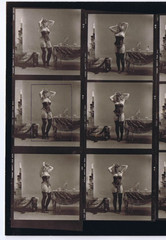 NEWLY FOUND! Hendrickson PHOTO Contact Sheet Proof Negatives Boudoir PEEK-A-BOOB