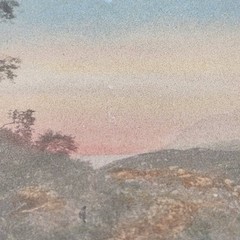 Antique Wallace Nutting 1920’s Framed Signed Mountainscape Hand Tinted Photo