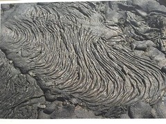 BRUCE BLUM SIGNED B&W Photo Print (19″X 24 «)-«Pokeohoe Lava 49 «