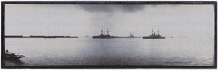 1910 panoramic photo, British warships off Lisbon (?)