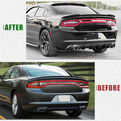 Rear Diffuser Compatible with 2015-2023 Dodge Charger Base & SXT Bumper GT Style