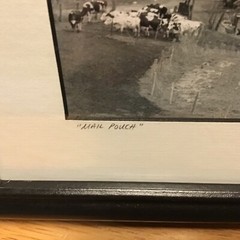 Chew Mail Pouch Tobacco Barn Farm PHOTO WALL ART Framed Black & White SIGNED
