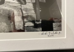 ADRIANO FICARELLI Title: GIRL IN THE SIDEWALK Framed Signed