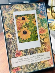 5×7 Framed ORIGINAL Photography Mixed Media With Original Typewriter Poetry